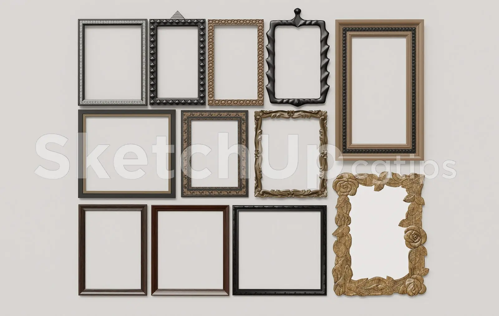 Vintage & Modern Photo Frame Set