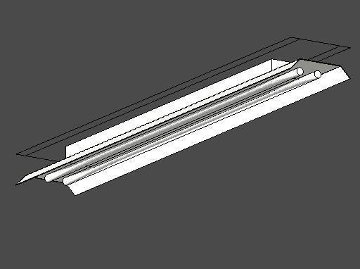 Ceiling Mounted Florescent Light