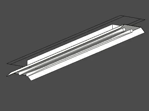 Ceiling Mounted Florescent Light
