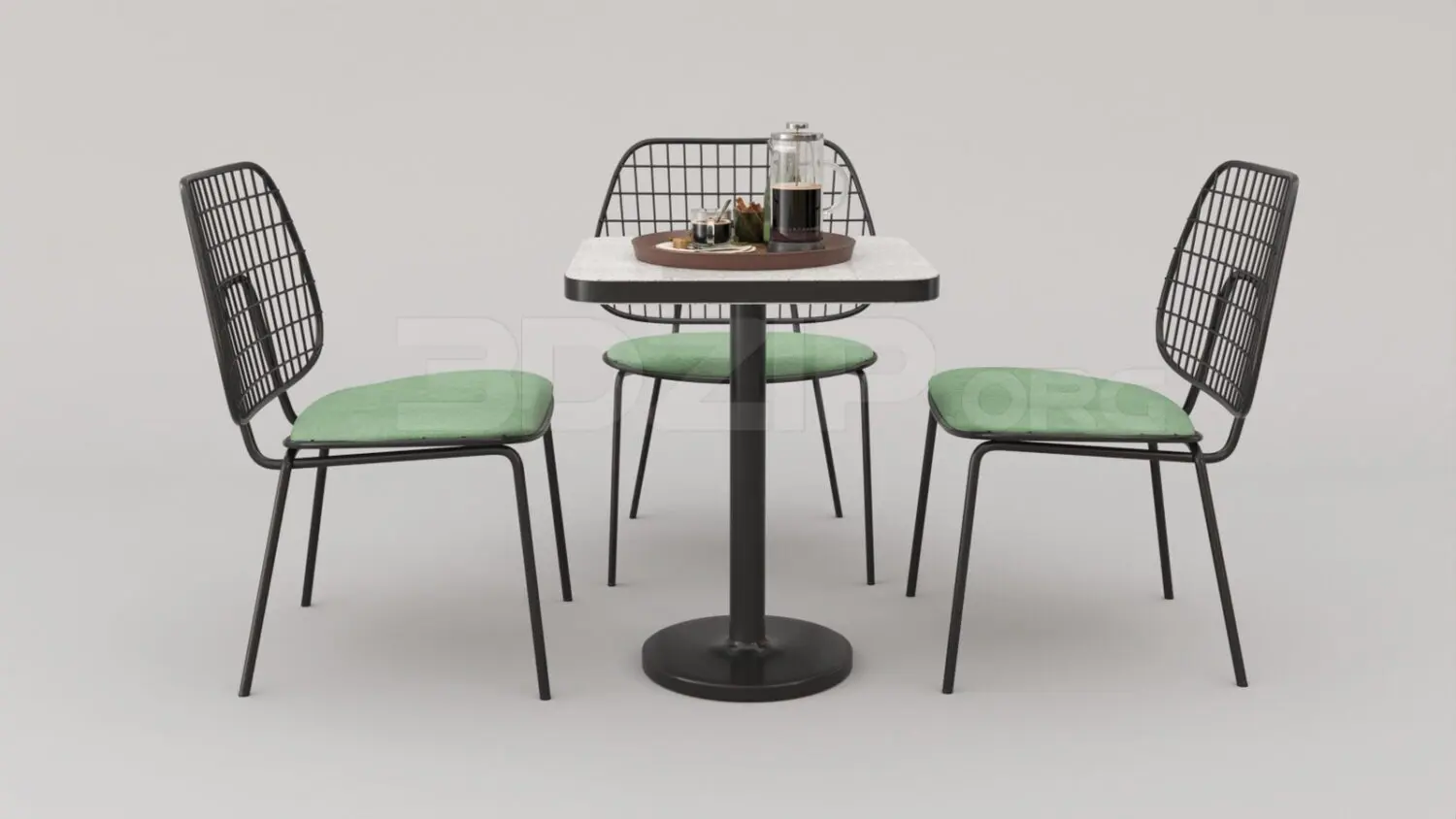 Table And Chair — preview 1 (3dzip, CC0)