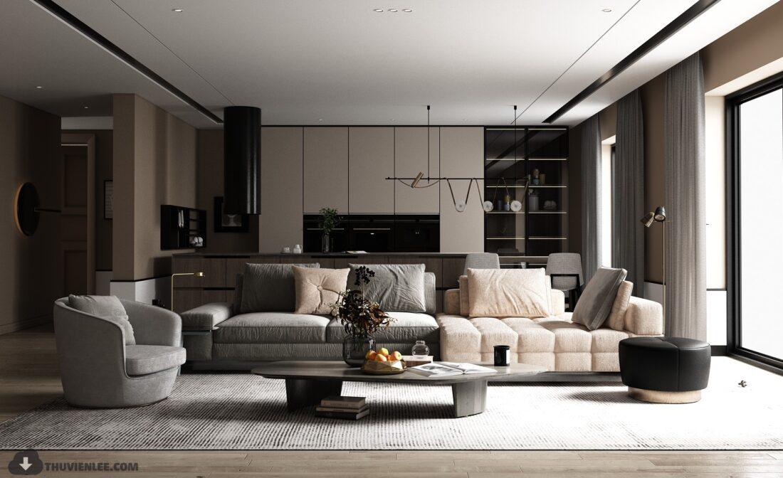Interior Scene Model Livingroom 575