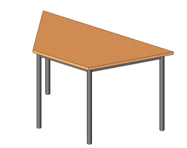 Modular meeting table - trapizoidal