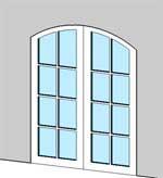 Twin Archtop Doors