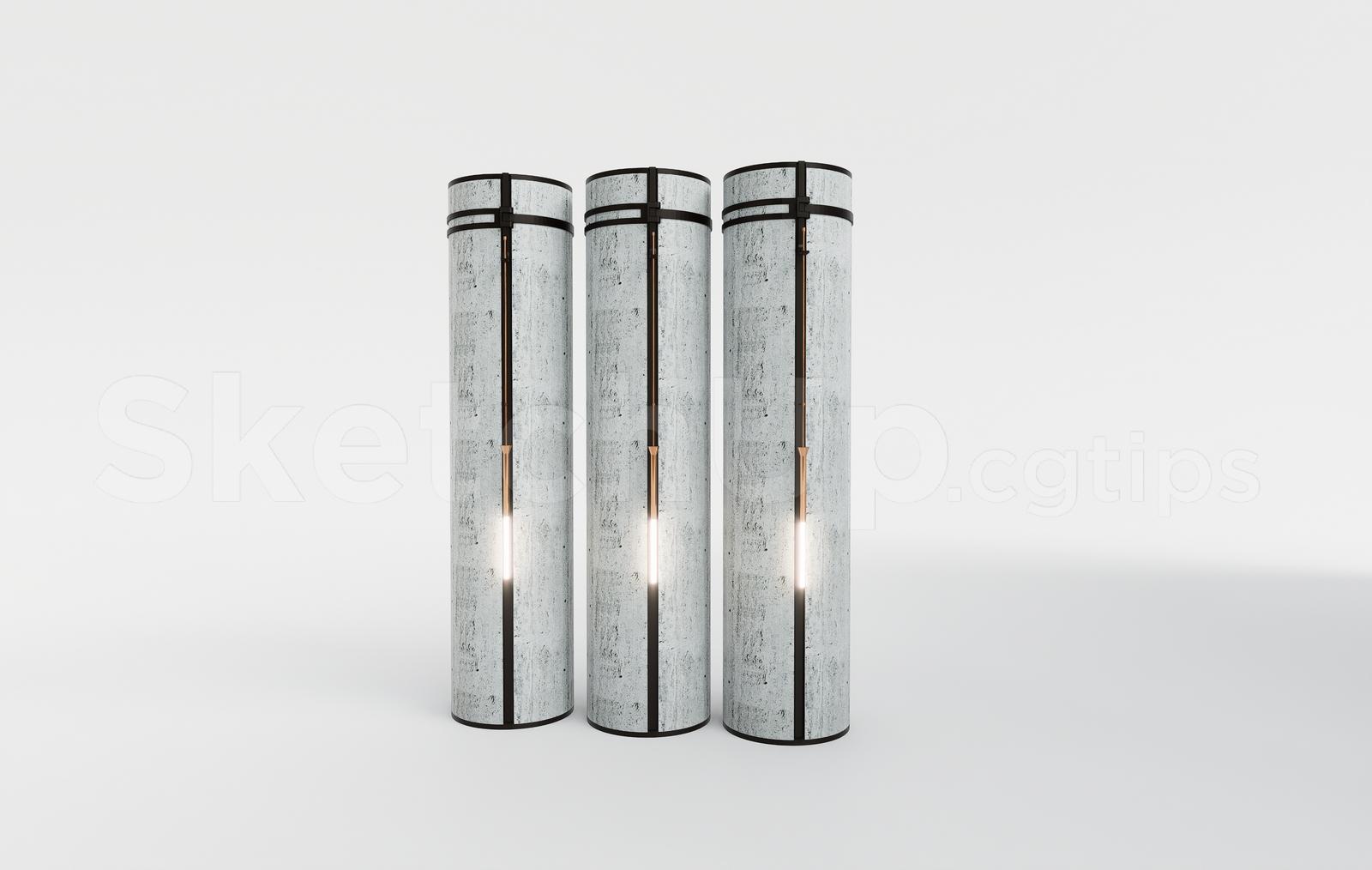 Modern Cylindrical Floor Lamp