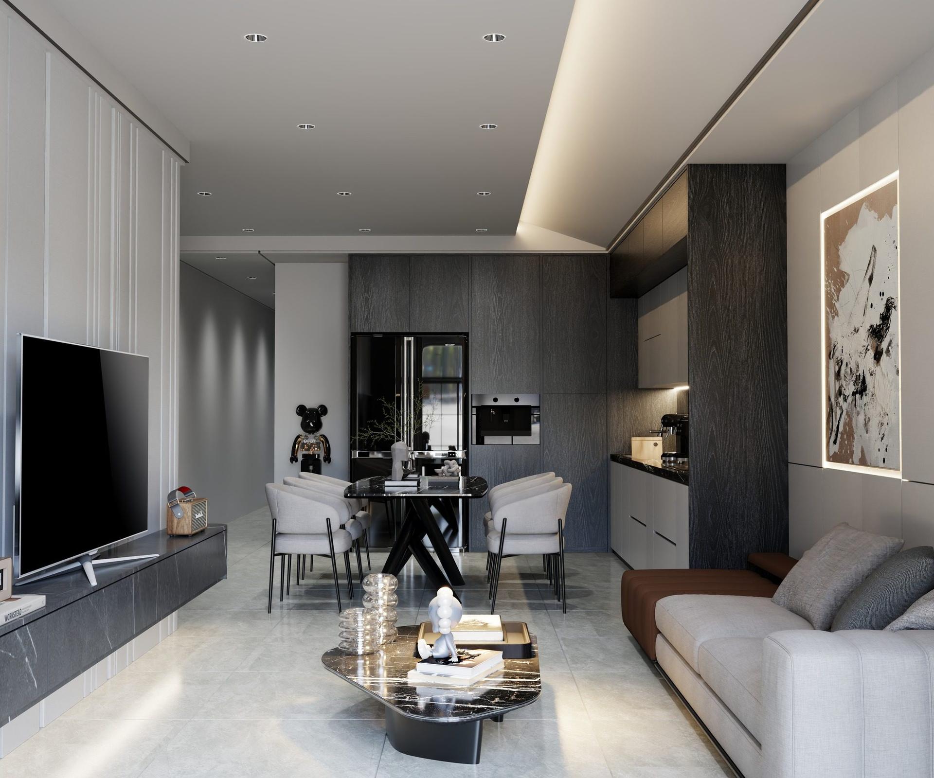 Living Room – Kitchen Interior
