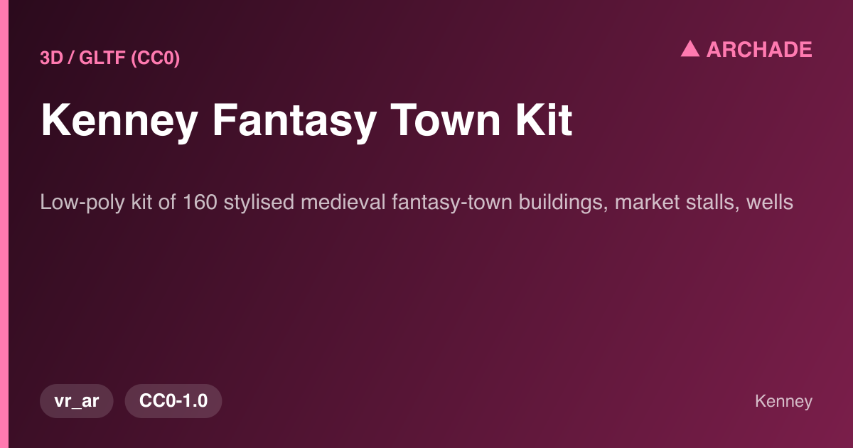 Kenney Fantasy Town Kit