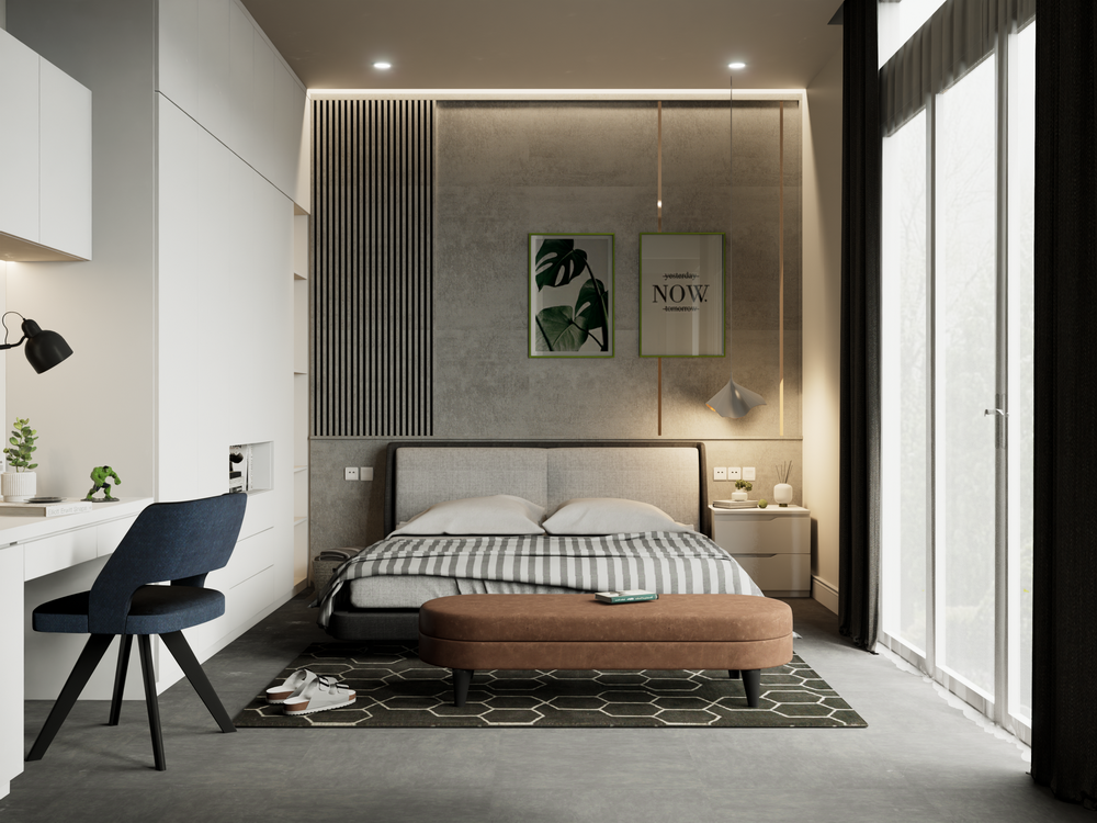 Interior Bedroom Scene