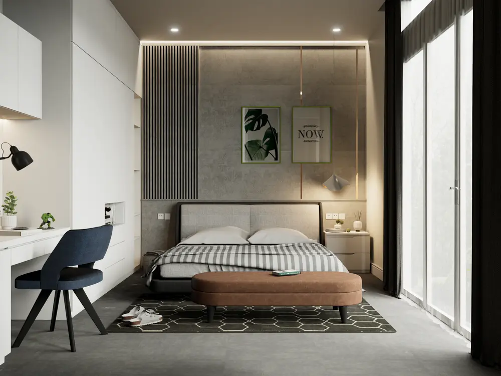 Interior Bedroom Scene