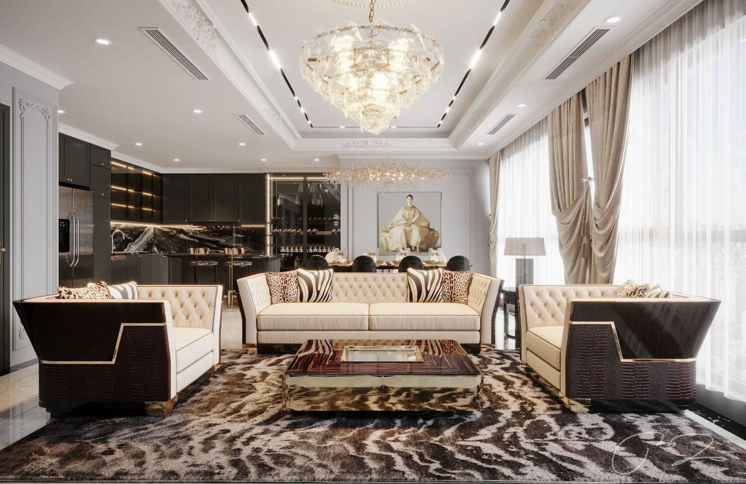 Living Room – Kitchen Interior