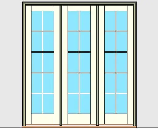 Kolbe Ultra Series Inswing Entrance Door 3-Wide Oak Sill Units