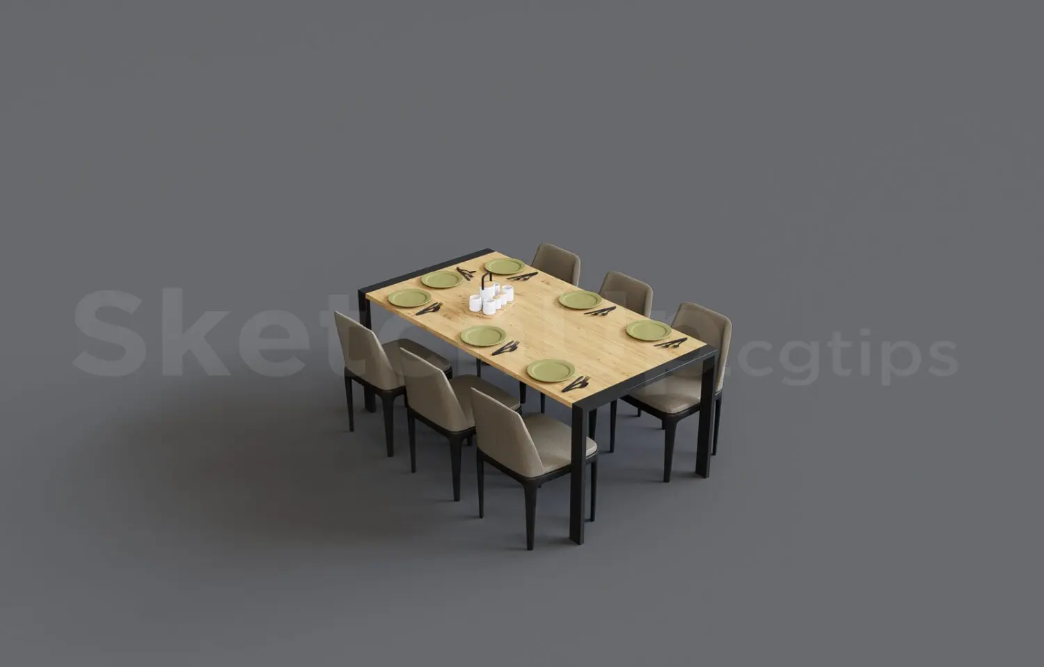 Dining Table — preview 1 (cgtips, CC0)