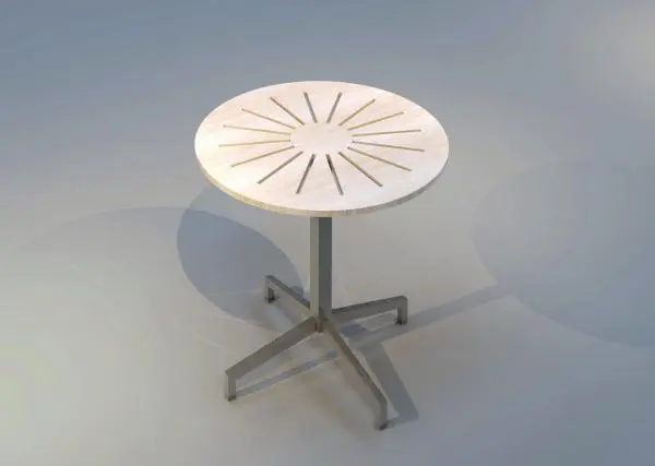 Patio Table — preview 1, by kojake (RevitCity, CC0)