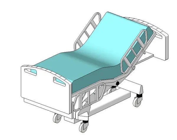 Hill-Rom Patient Bed — preview 1, by SimonD (RevitCity, CC0)