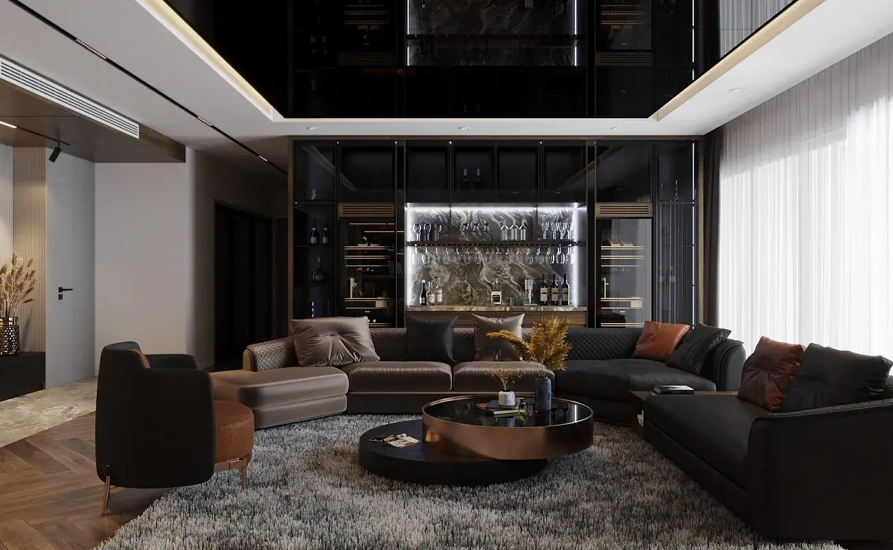 Living Room – Kitchen Interior