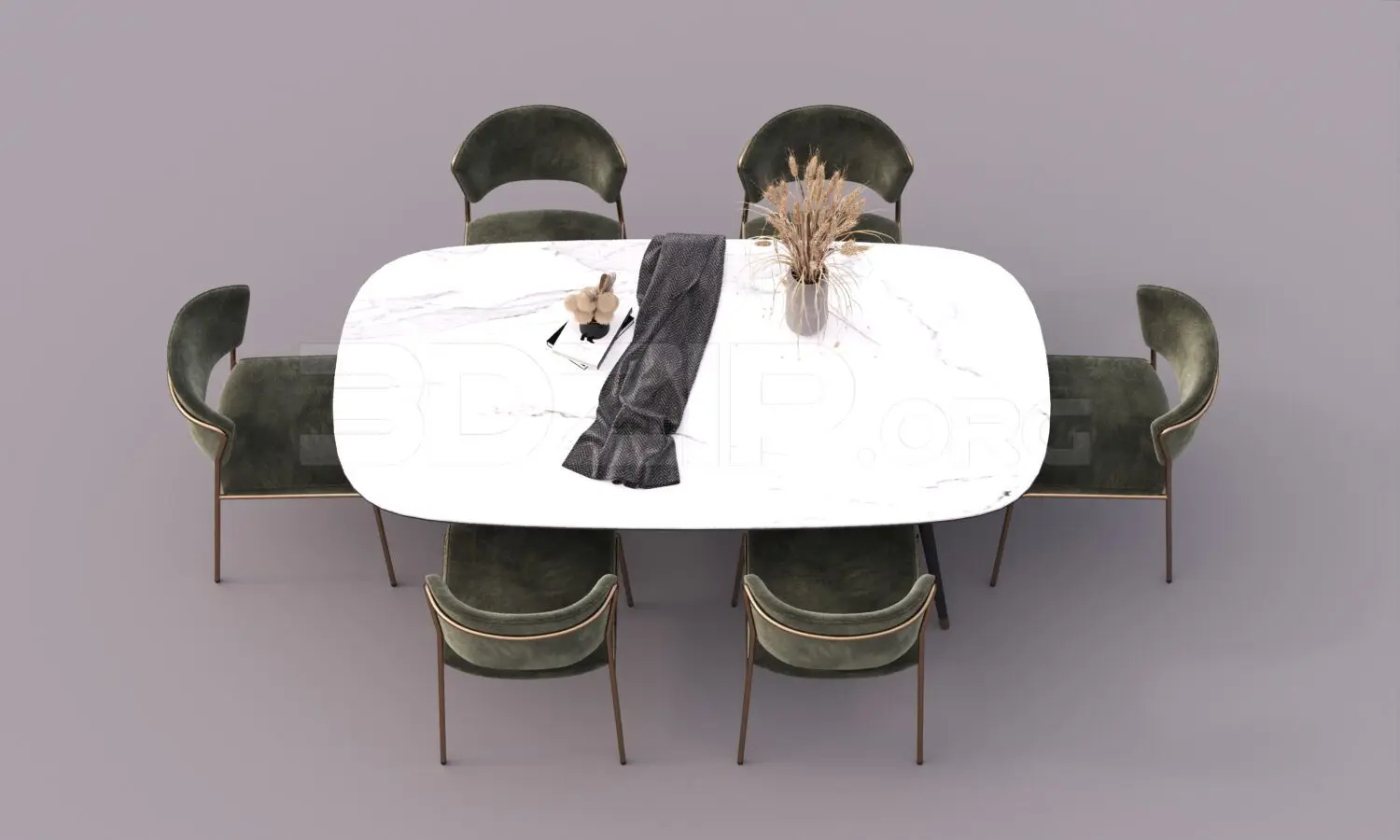 Dining Table And Chair — preview 1, by Dang Nam Quang (3dzip, CC0)