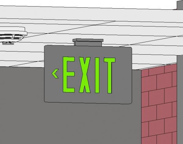 Commercial Exit Sign