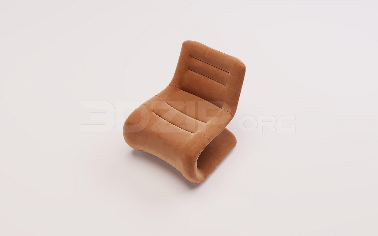 Lounge Chair 3D Model for Interior Projects — preview 1 (3dzip)