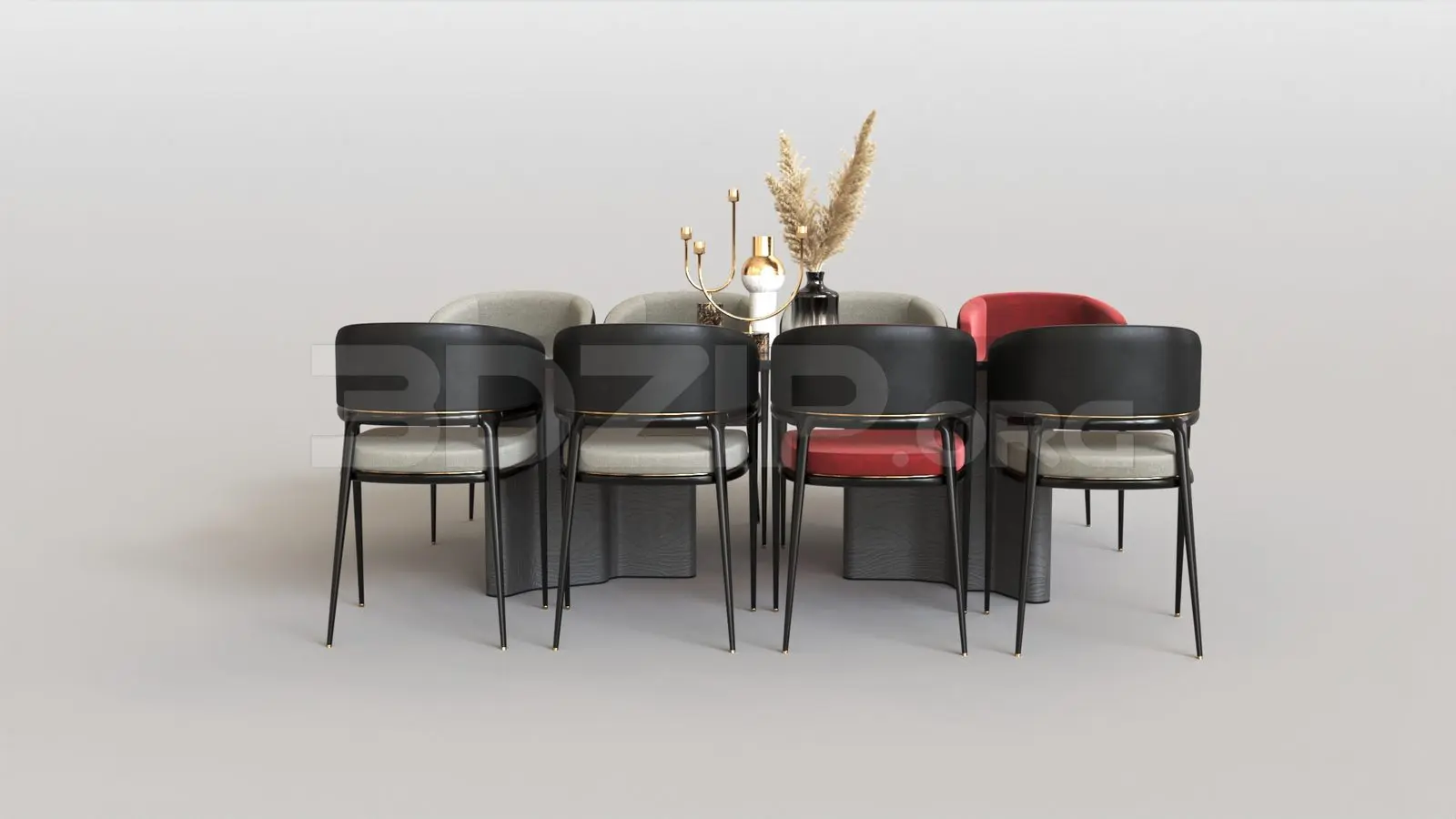 Dining Table And Chair — preview 1 (3dzip)