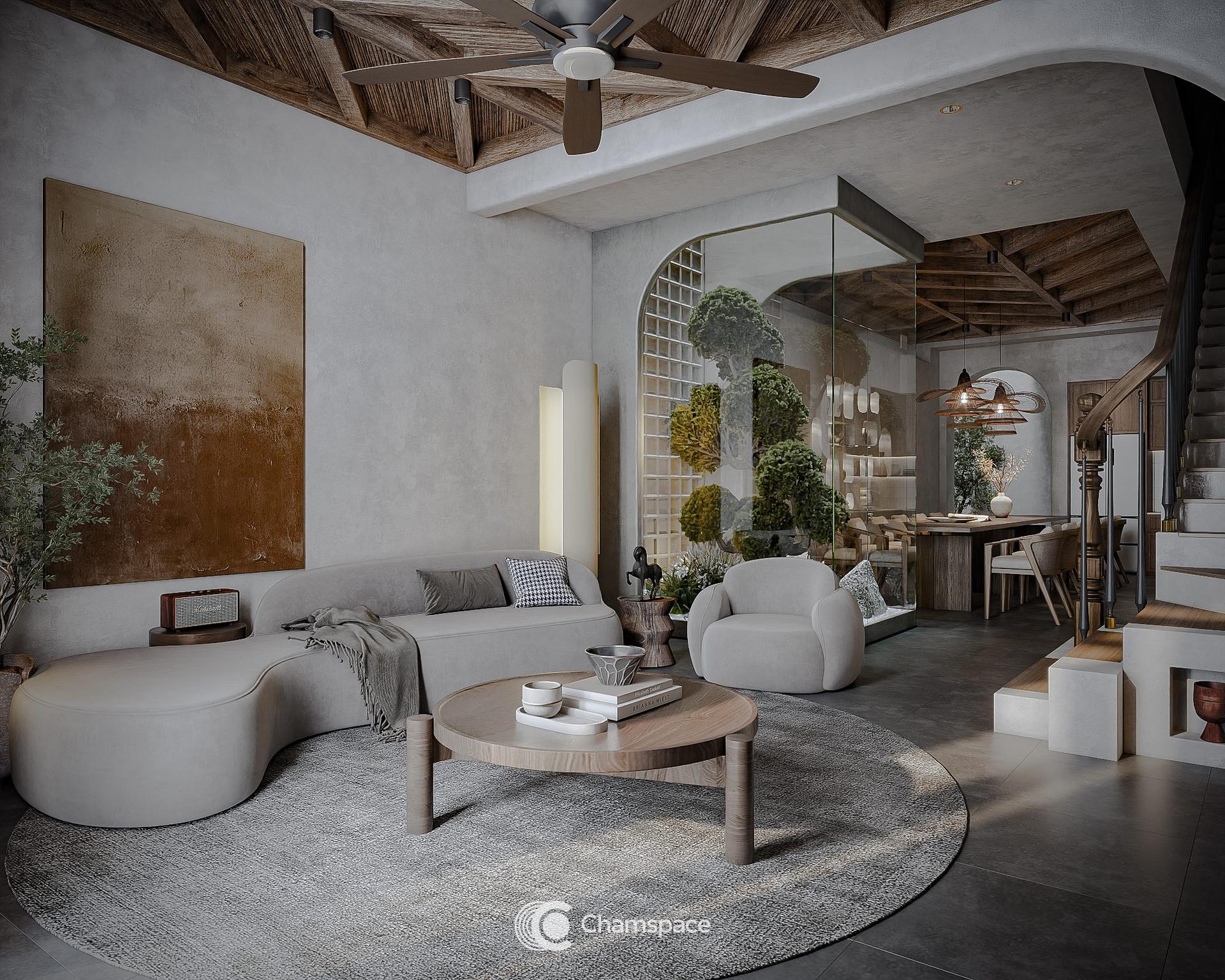 Living Room – Kitchen Interior