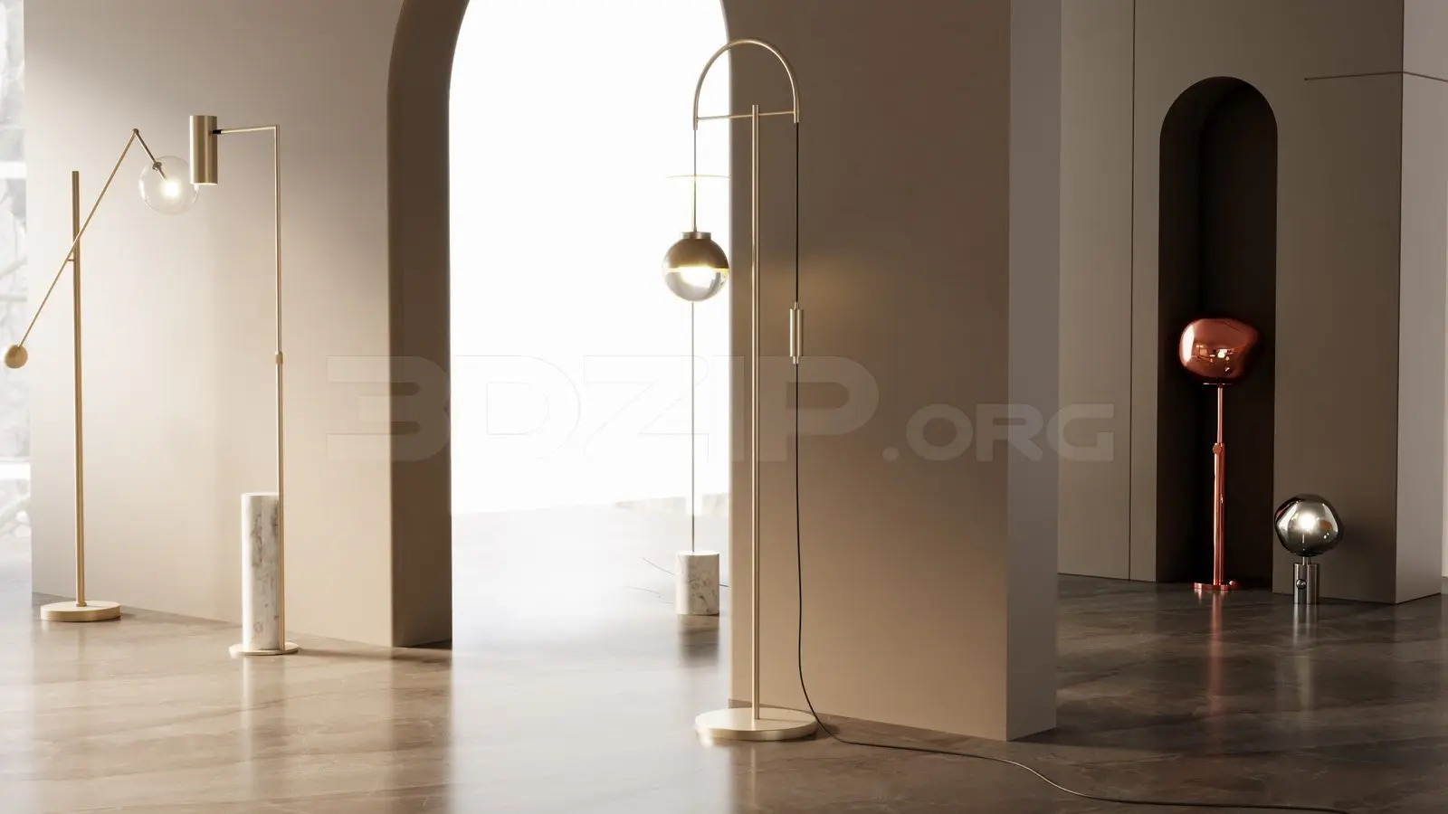 Floor Lamp — preview 1 (3dzip)