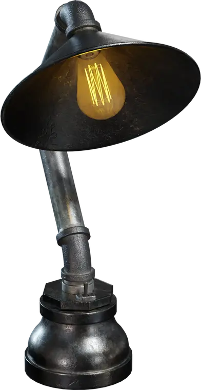 Industrial Pipe Lamp — preview 1, by Mateusz Sadek (Poly Haven, CC0)