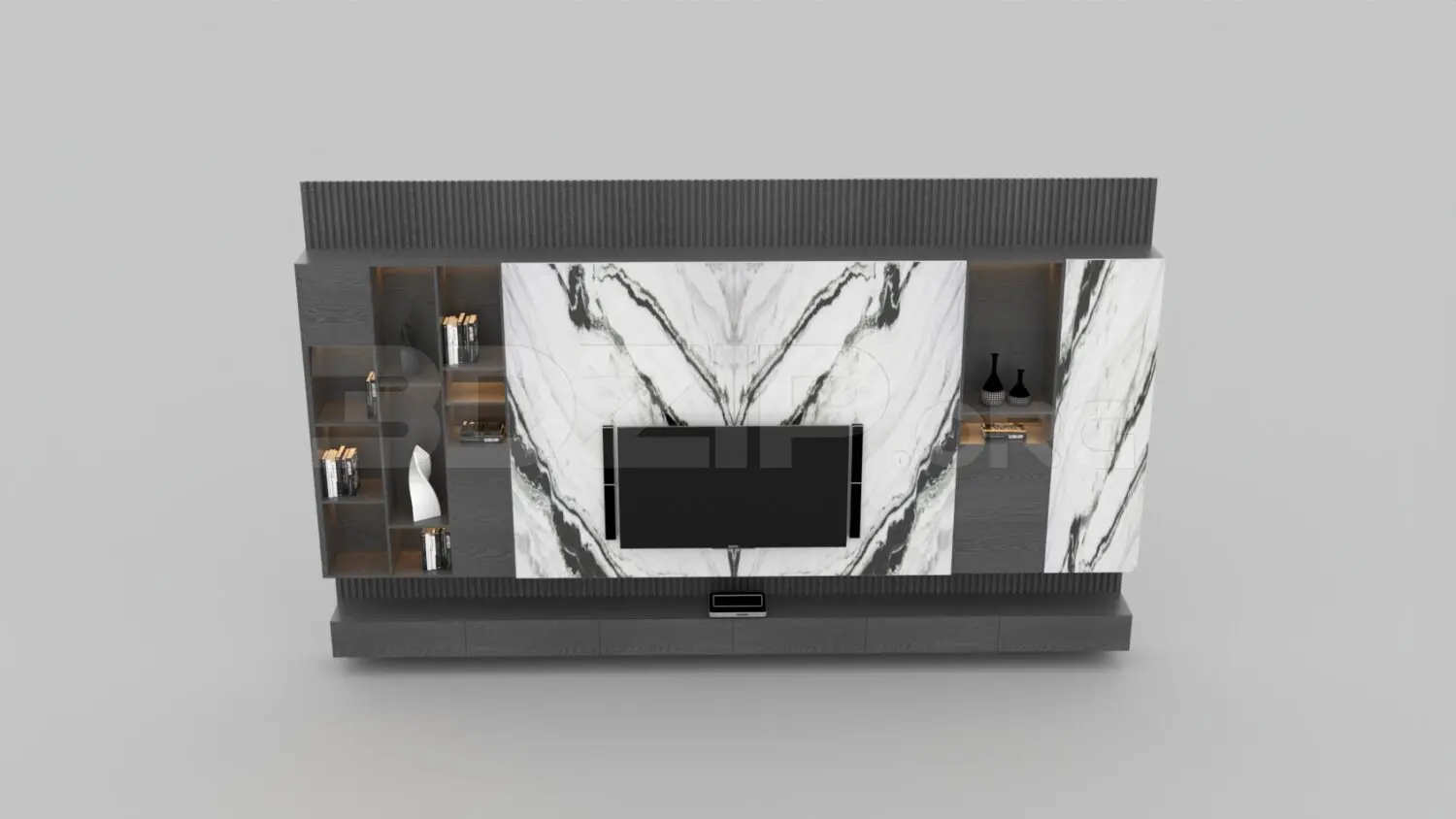 TV Cabinet — preview 1 (3dzip, CC0)
