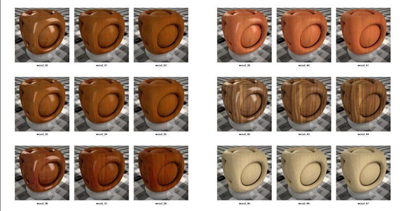 Wood vray material