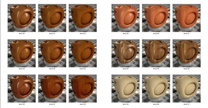 Wood vray material