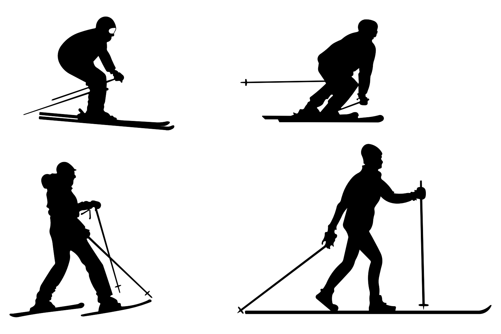 People skiing