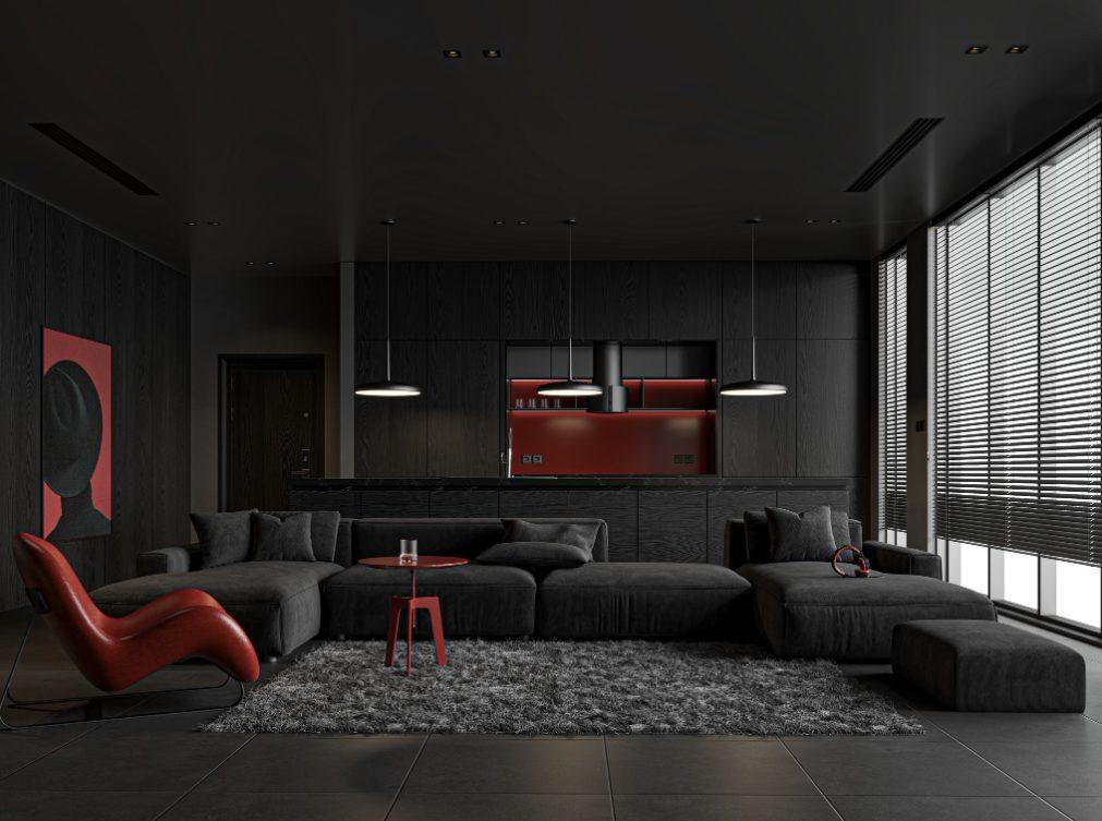 Living – Kitchen Room Interior