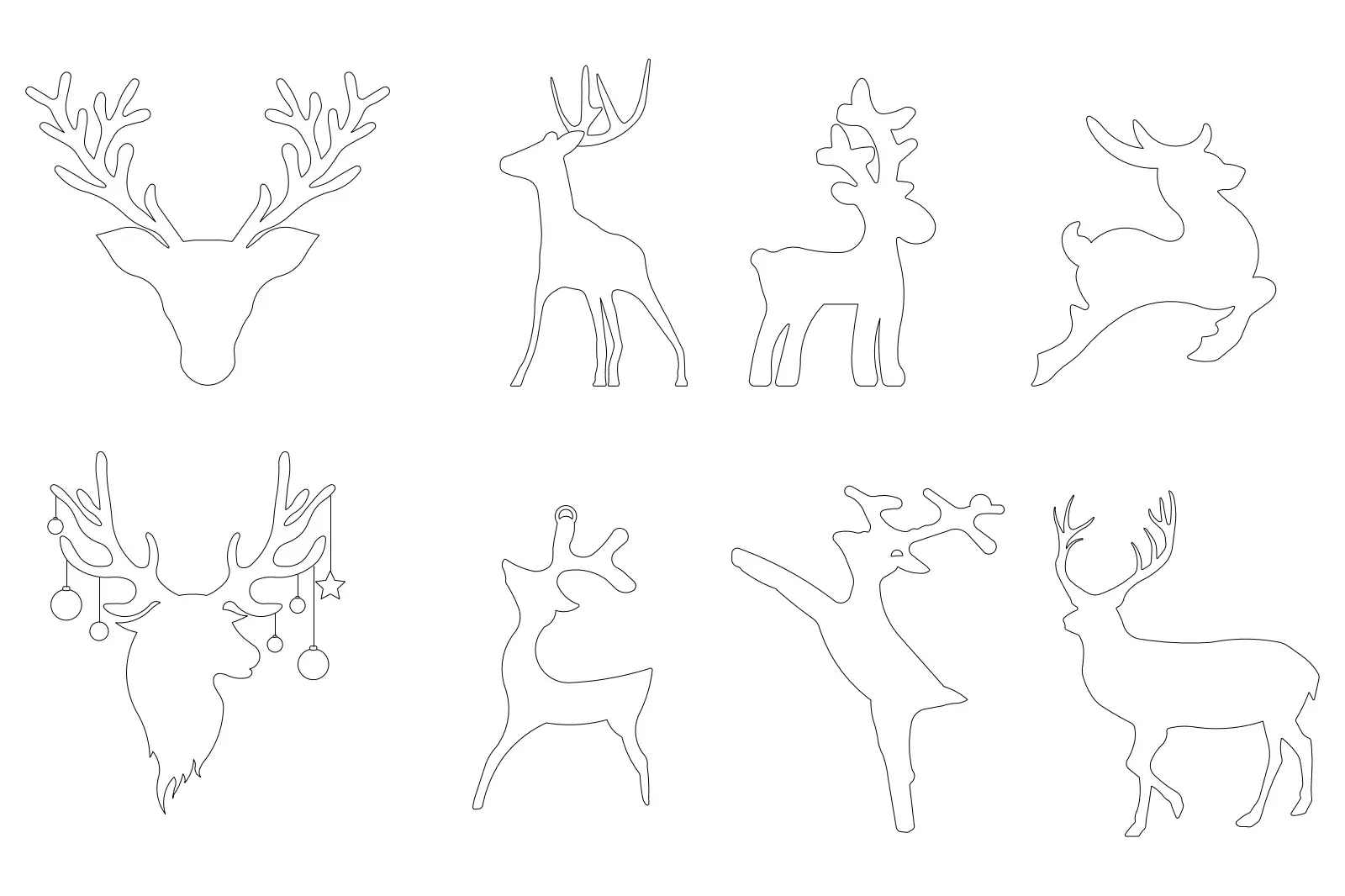 Reindeer outline