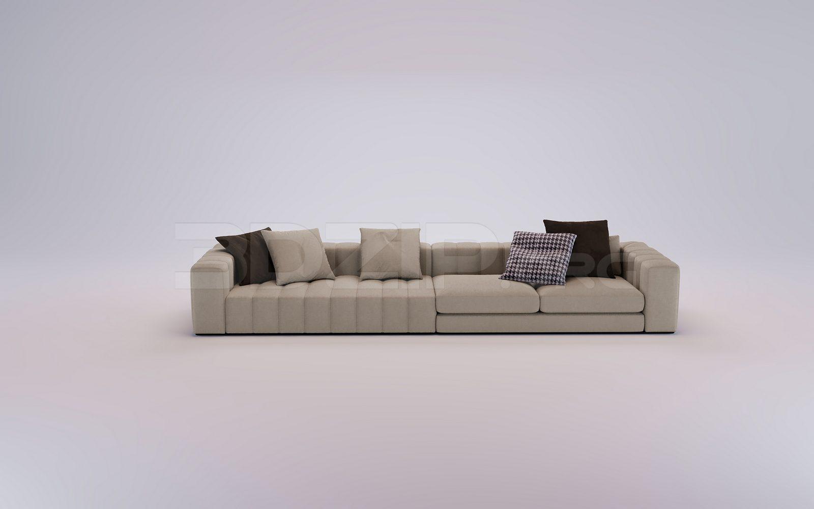 Sofa 3D Model for Interior Projects — preview 1 (3dzip)