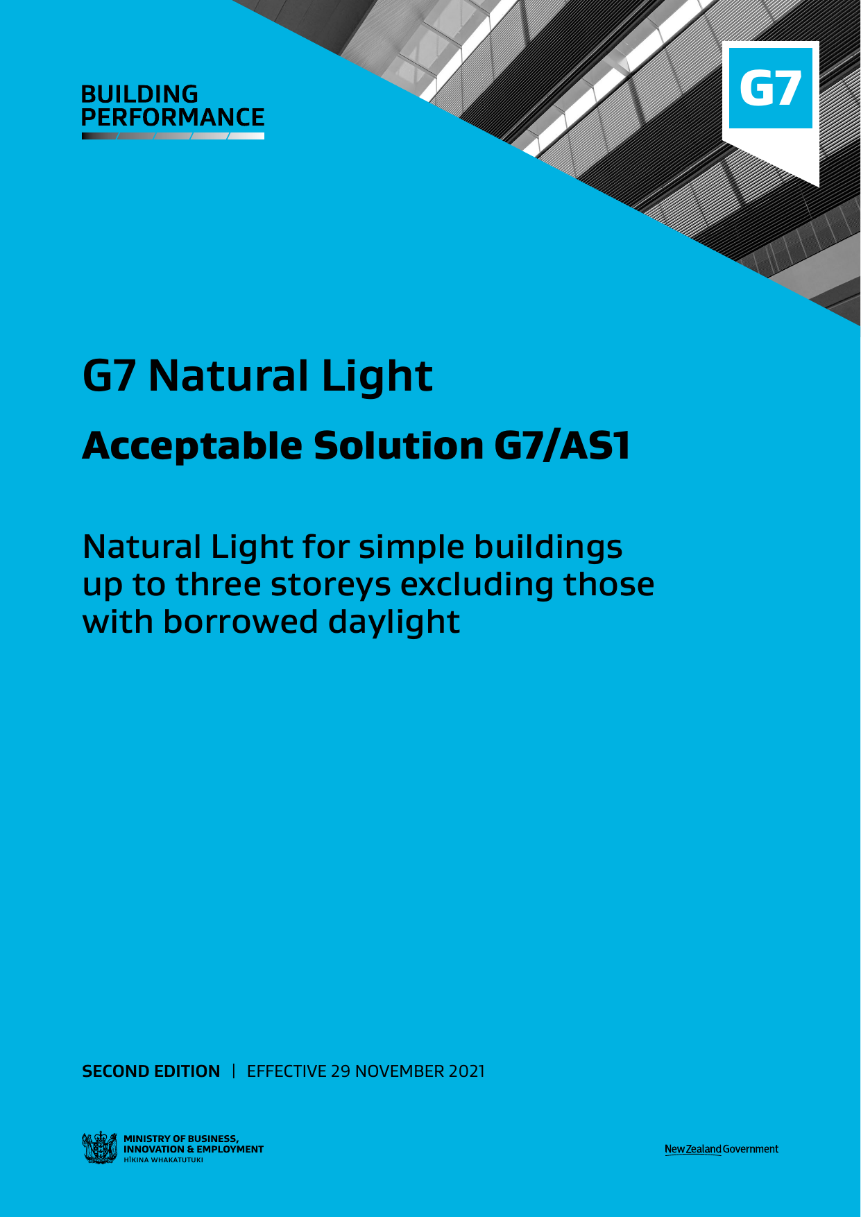 New Zealand Building Code G7/AS1 — Natural Light (Acceptable Solution)