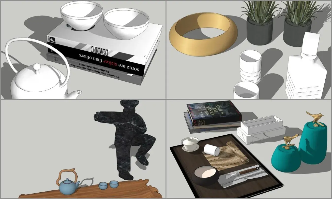 Combo Decor on Tea Coffee Table