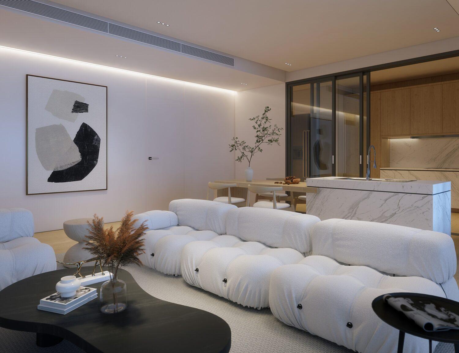 Living Room – Kitchen Interior
