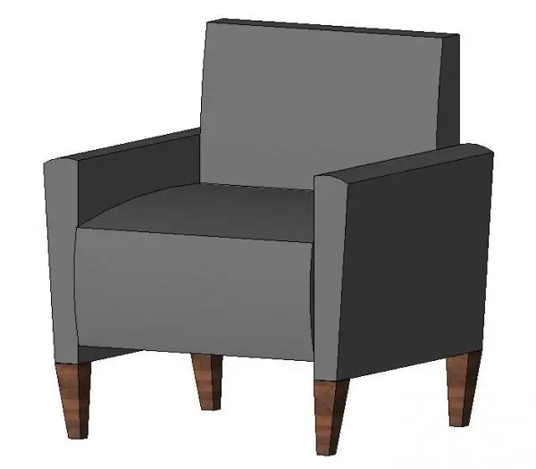 Nemschoff Brava Classic Chair — preview 1, by clars (RevitCity, CC0)