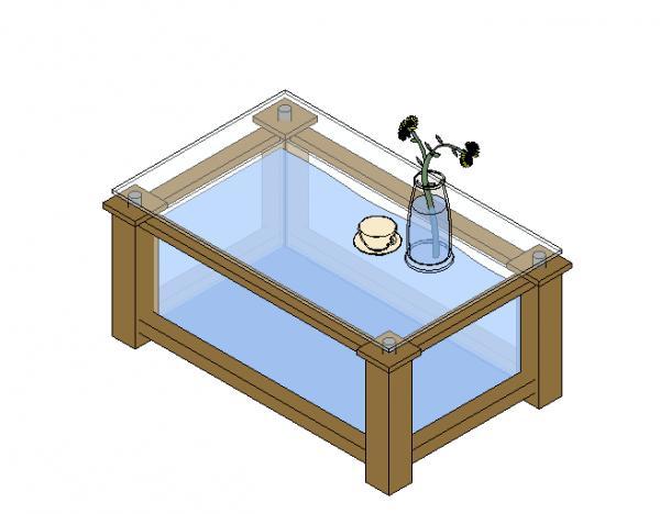 REVIT Architecture Table glass