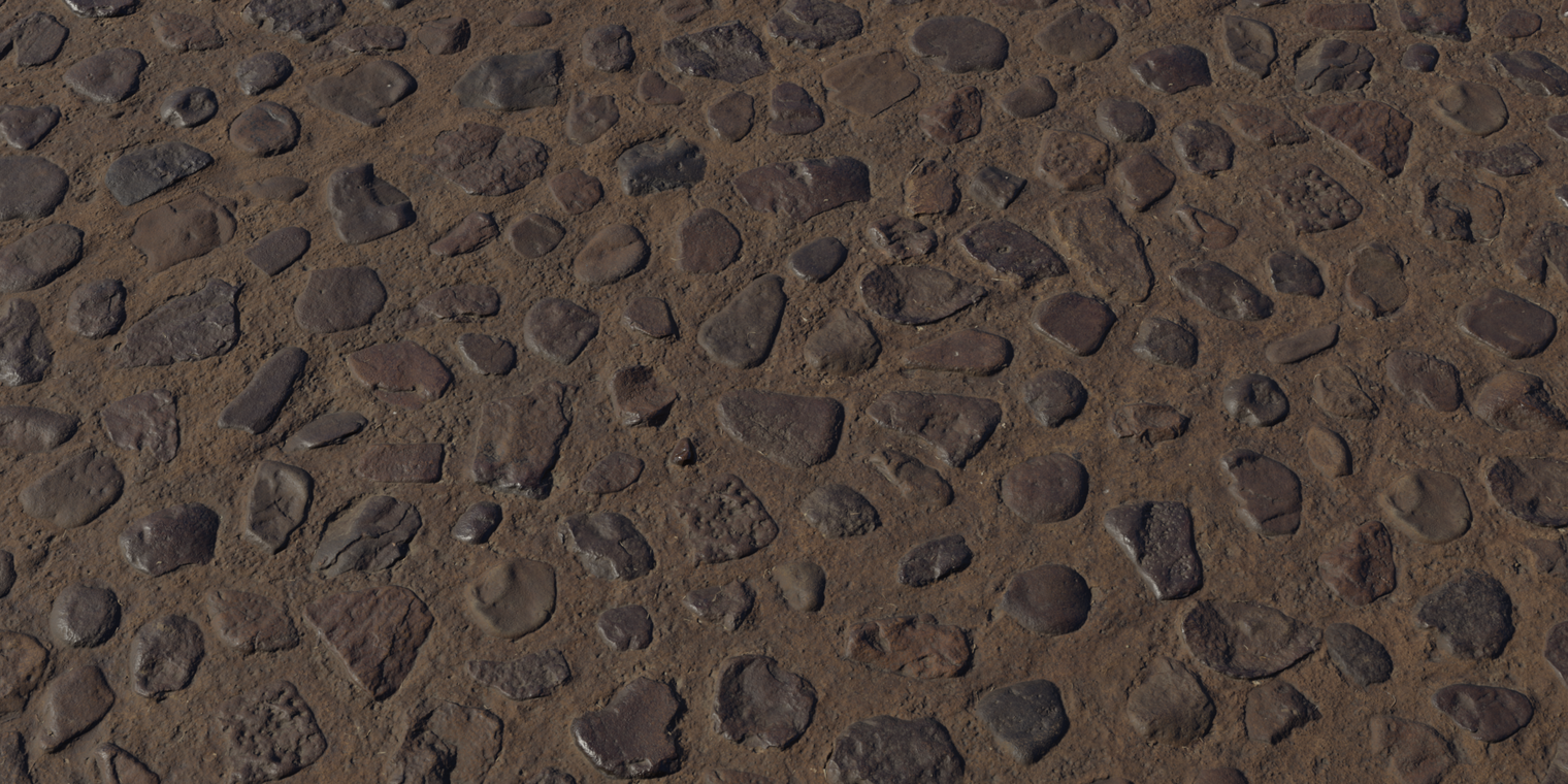 Rock Embedded Floor