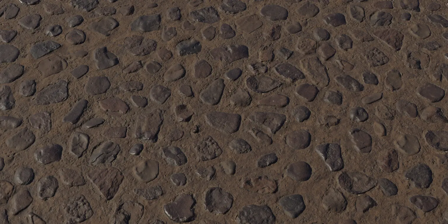 Rock Embedded Floor
