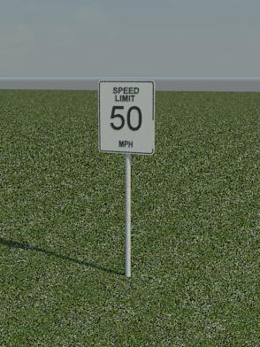 Speed Limit Sign 50