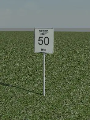 Speed Limit Sign 50