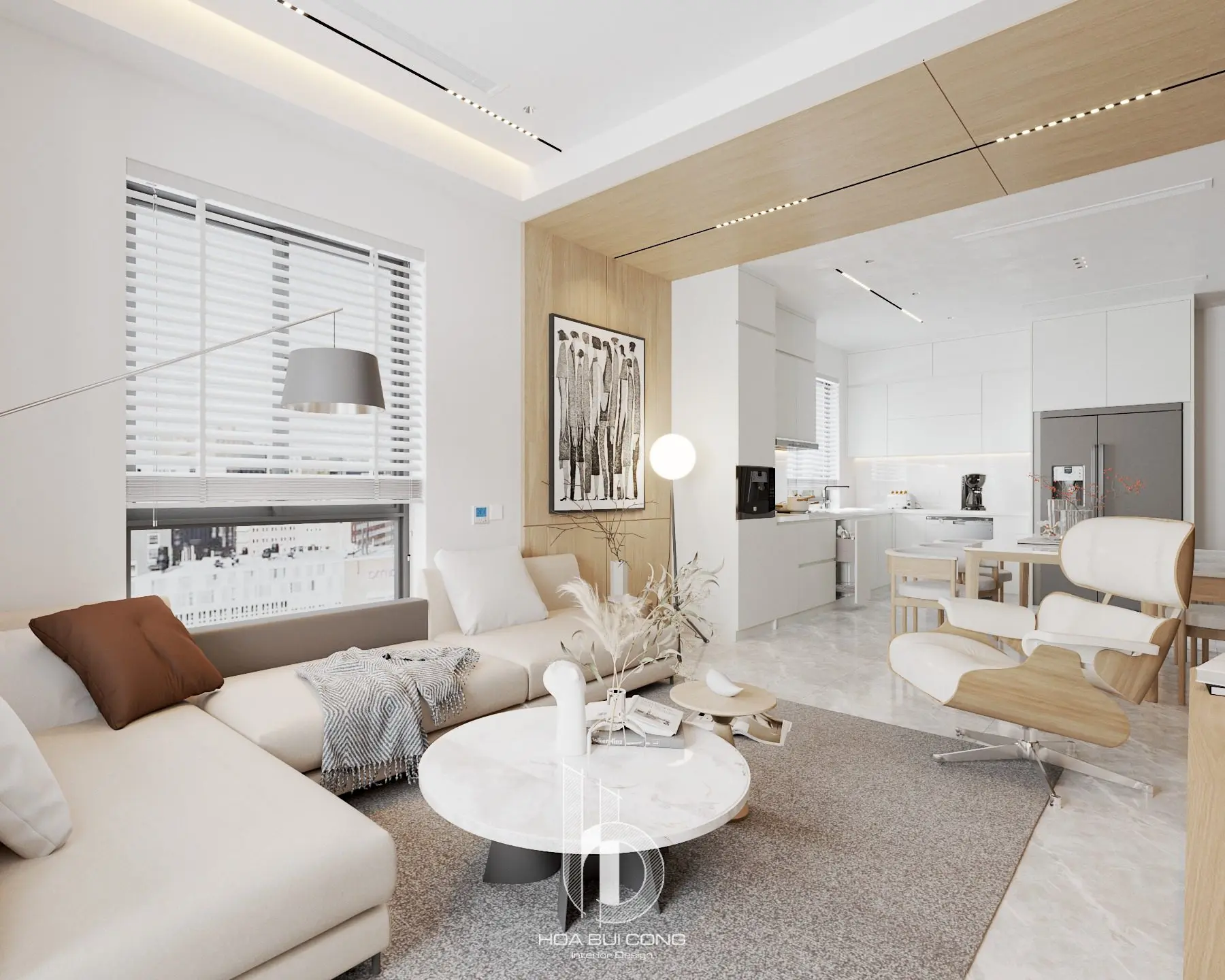 Living Room – Kitchen Interior