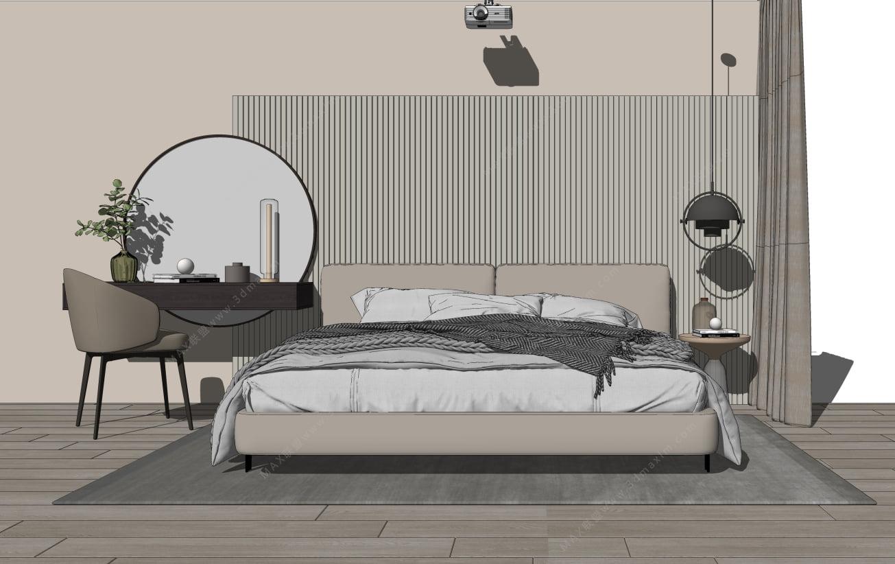 Interior Bedroom Scene