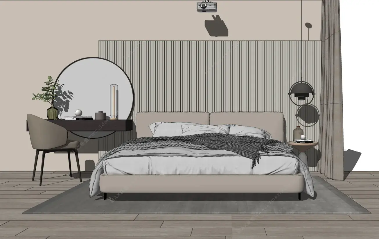 Interior Bedroom Scene