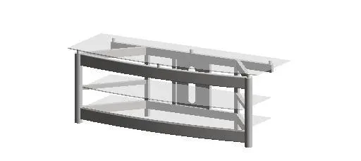 Contemporary Glass Entertainment Center