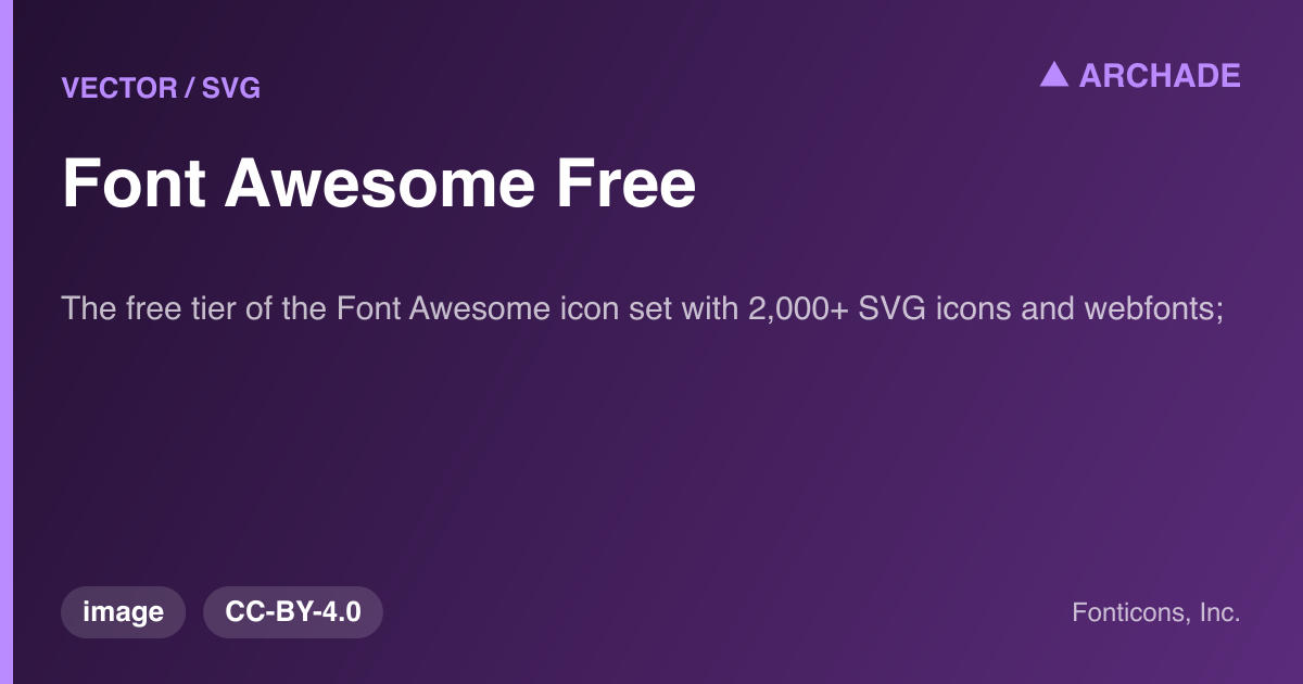 Font Awesome Free