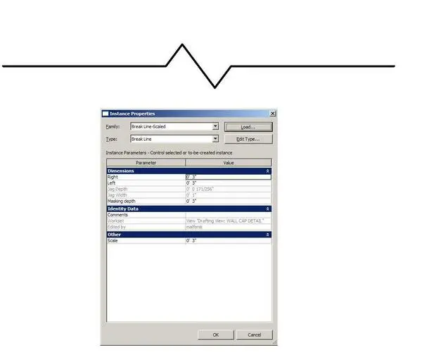 Break Line Symbol - SCALE
