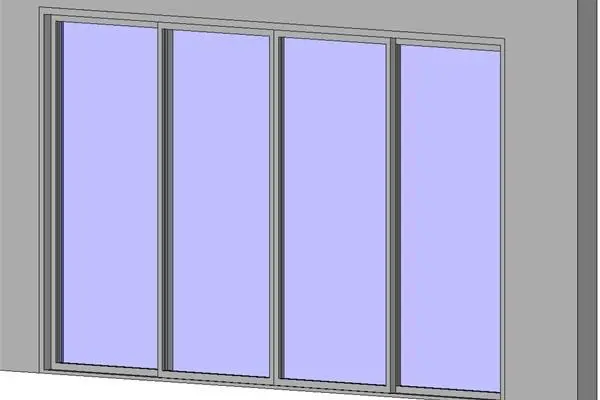 Multi Glass Sliding Aluminium Framed Centre Open