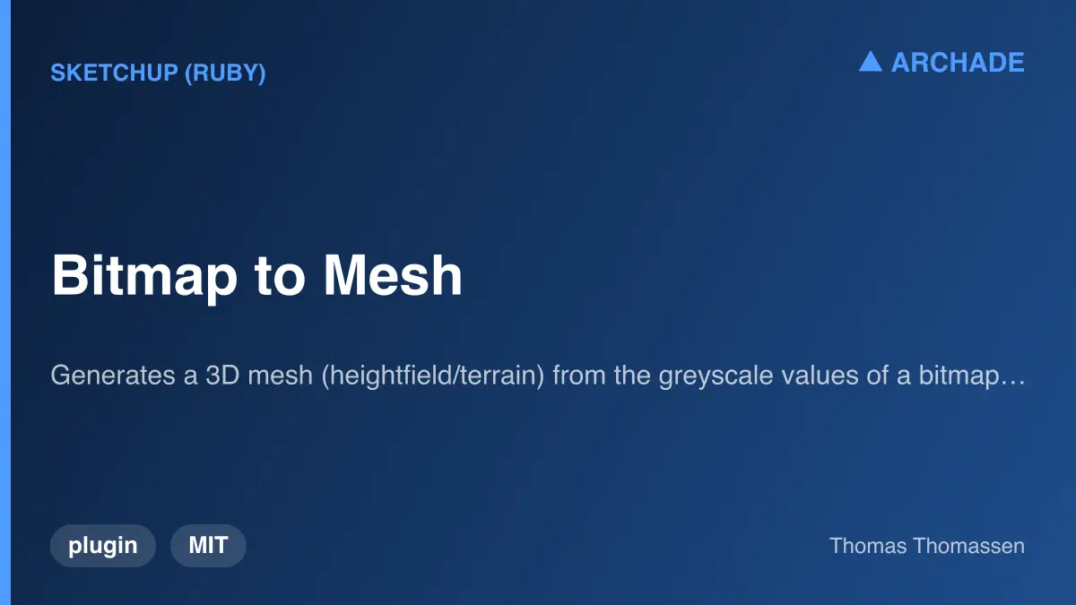 Bitmap to Mesh