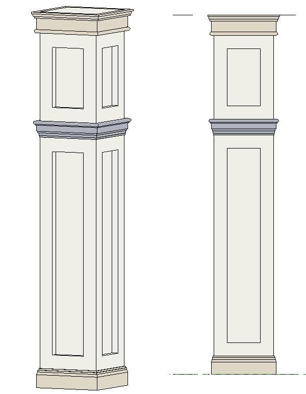 Decorative architectural column
